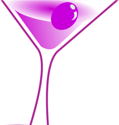 Champagne Clipart Gold Martini Glass - Happy Hour Clip Art (640x480), Png Download