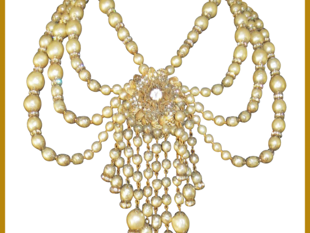 Necklace Clipart Bling - Vintage Jewelry No Background (640x480), Png Download