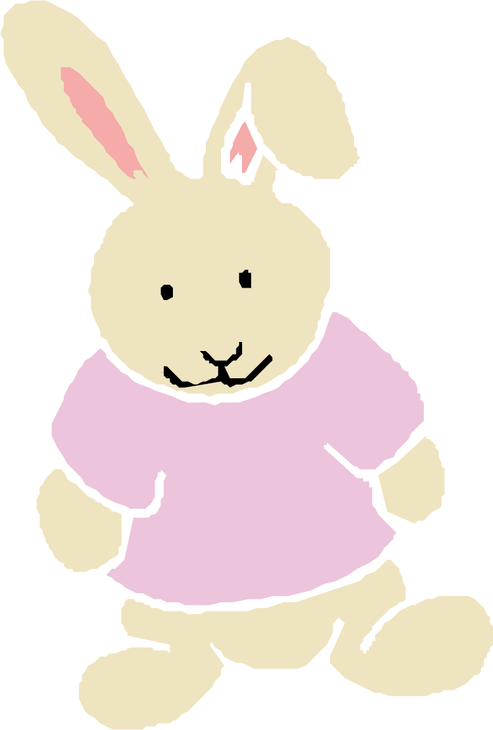 Rabbit Cartoon Clip Art Red Cute Little - Rabbit (707x1046), Png Download