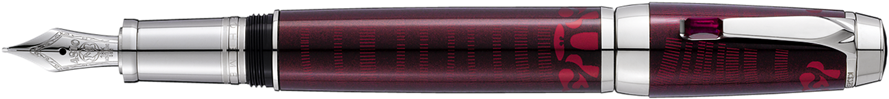 Montblanc Paso Doble Rouge Fountain Pen [022e] - Writing Implement (890x364), Png Download