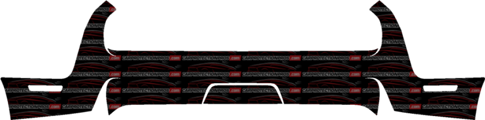2015-2018 Dodge Challenger 3m Clear Bra Rear Bumper - Grille (980x700), Png Download