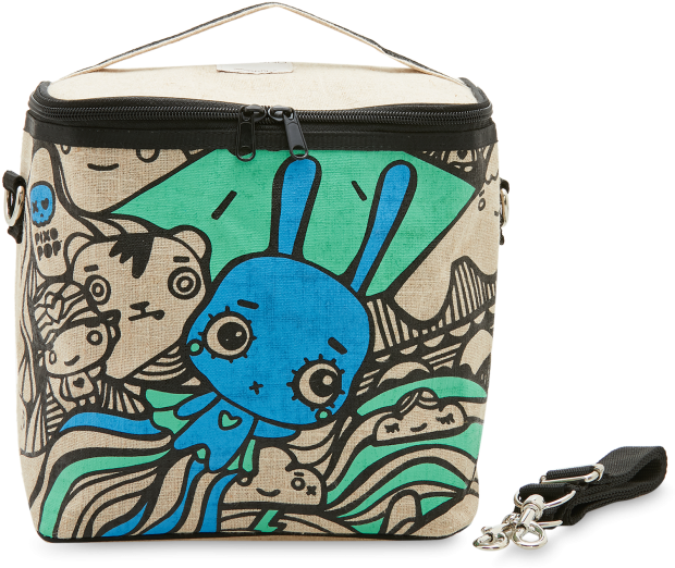 Black Pixopop Flying Stitch Bunny Lunch Cooler Bag - Thermal Bag (700x700), Png Download