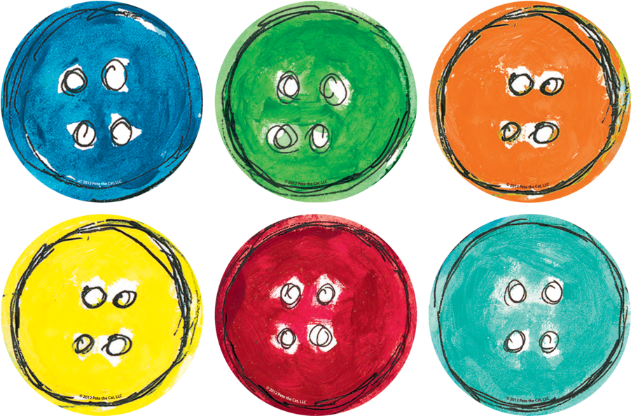 Categories - Pete The Cat Buttons (900x900), Png Download