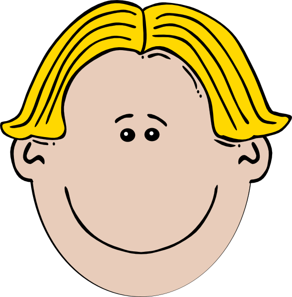 Blond Boy Svg Clip Arts 588 X 598 Px (588x598), Png Download