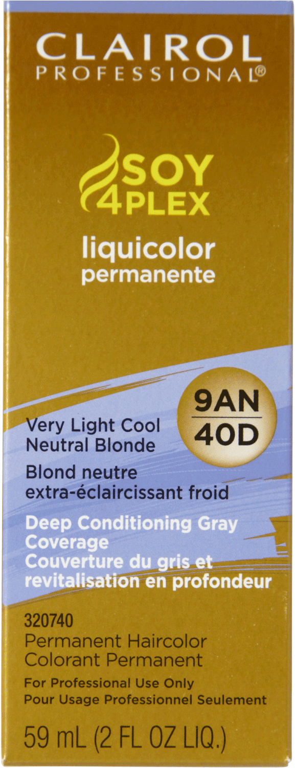 Clairol Professional 9an/40d Very Light Cool Neutral - Soy 4 Plex 8n (1500x1500), Png Download