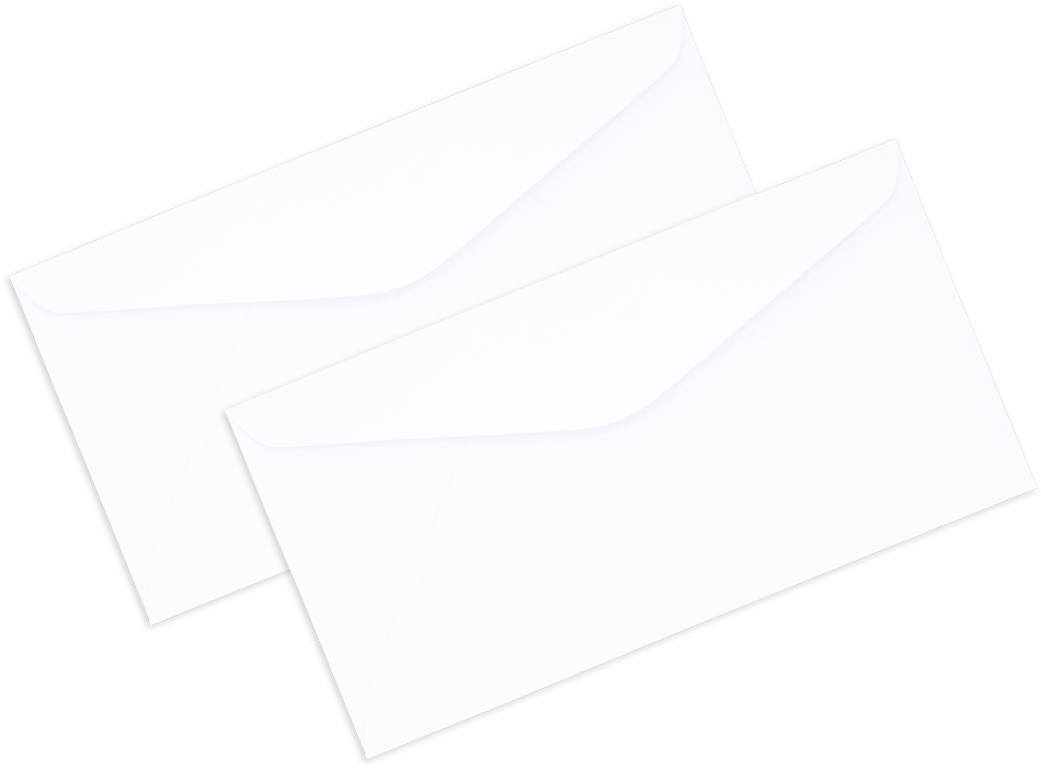White Envelope No - Envelope (1000x808), Png Download