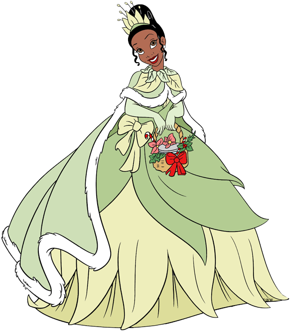 Tiana Holding Basket - Princess Tiana Flower (582x667), Png Download