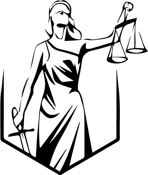 Lady Justice - Lady Justice Drawing (612x792), Png Download