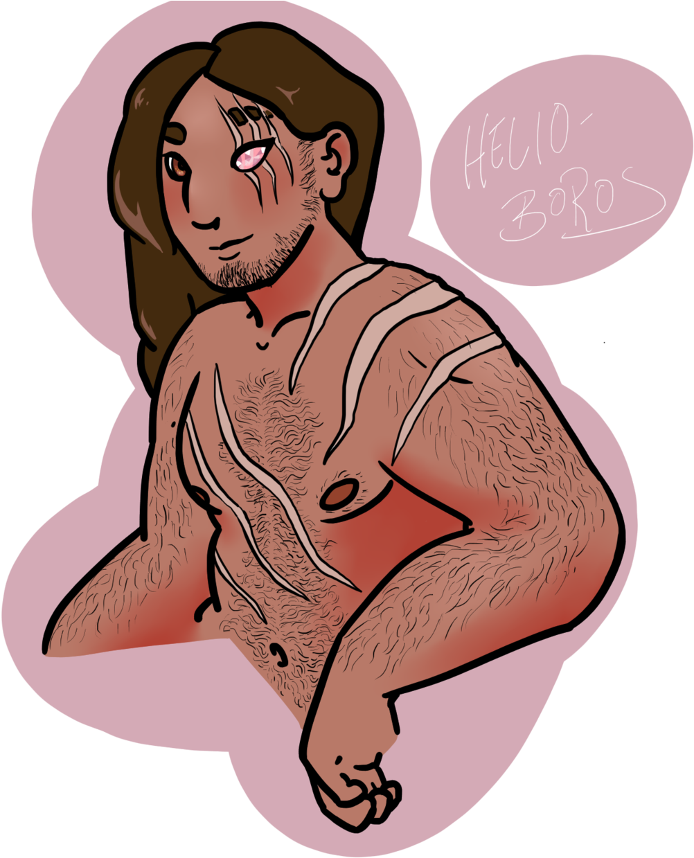 My New Character, Lathann The Human Druid With A Case - Cartoon (1280x1280), Png Download