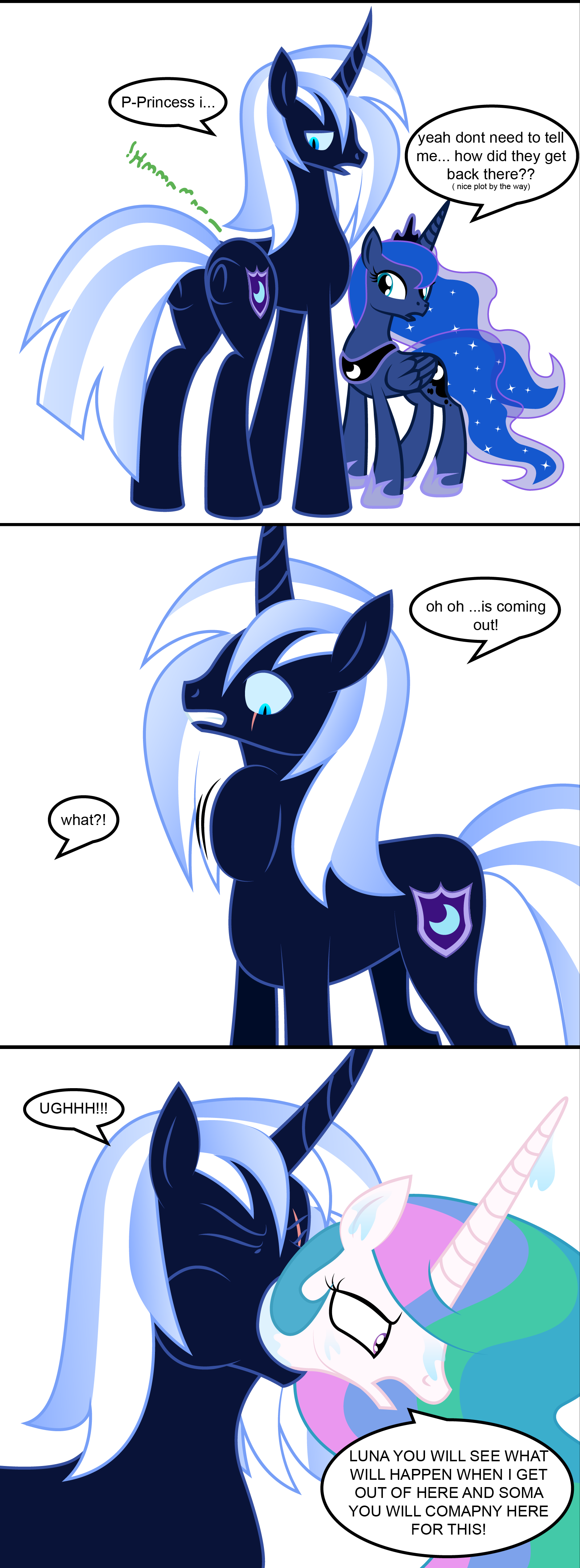 Luna Revenge - Mlp Luna And Celestia Vore (1598x4320), Png Download