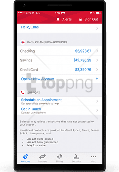 Free Png Bank Of America Account With A Lot Png Image - Bank Of America Account With A Lot (480x691), Png Download