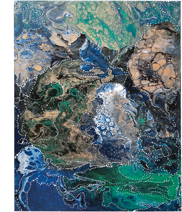 Abstract Art Helenas Journey - Painting (711x843), Png Download