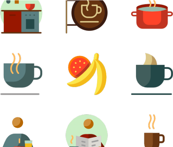 Breakfast Clipart Icon - Breakfast With Coffee Icon (640x480), Png Download