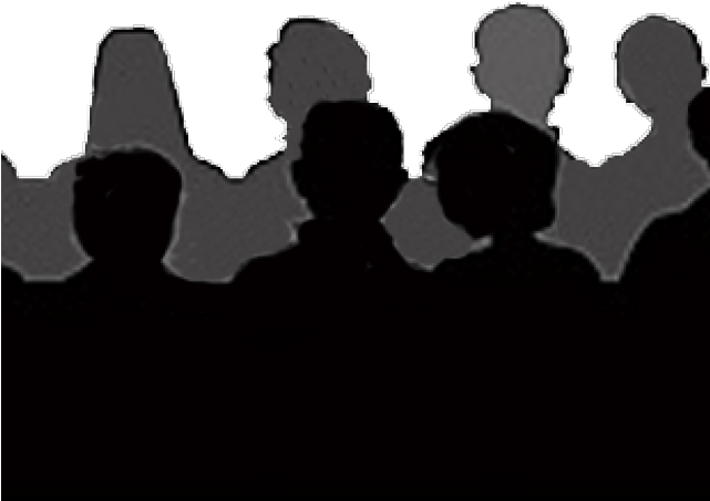 Audience Clipart Silhouette - Movie Audience Silhouette (640x480), Png Download