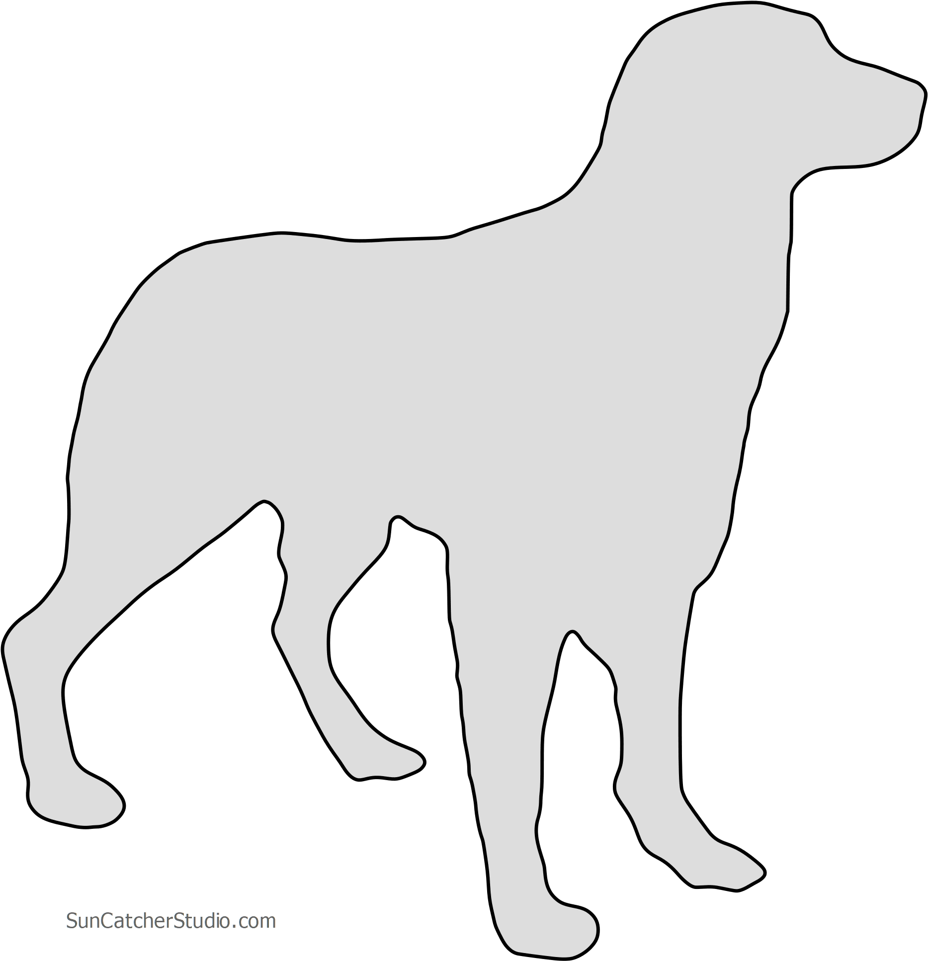 Free Brittany Dog Breed Silhouette Pattern Scroll Saw - Dog (1934x2000), Png Download