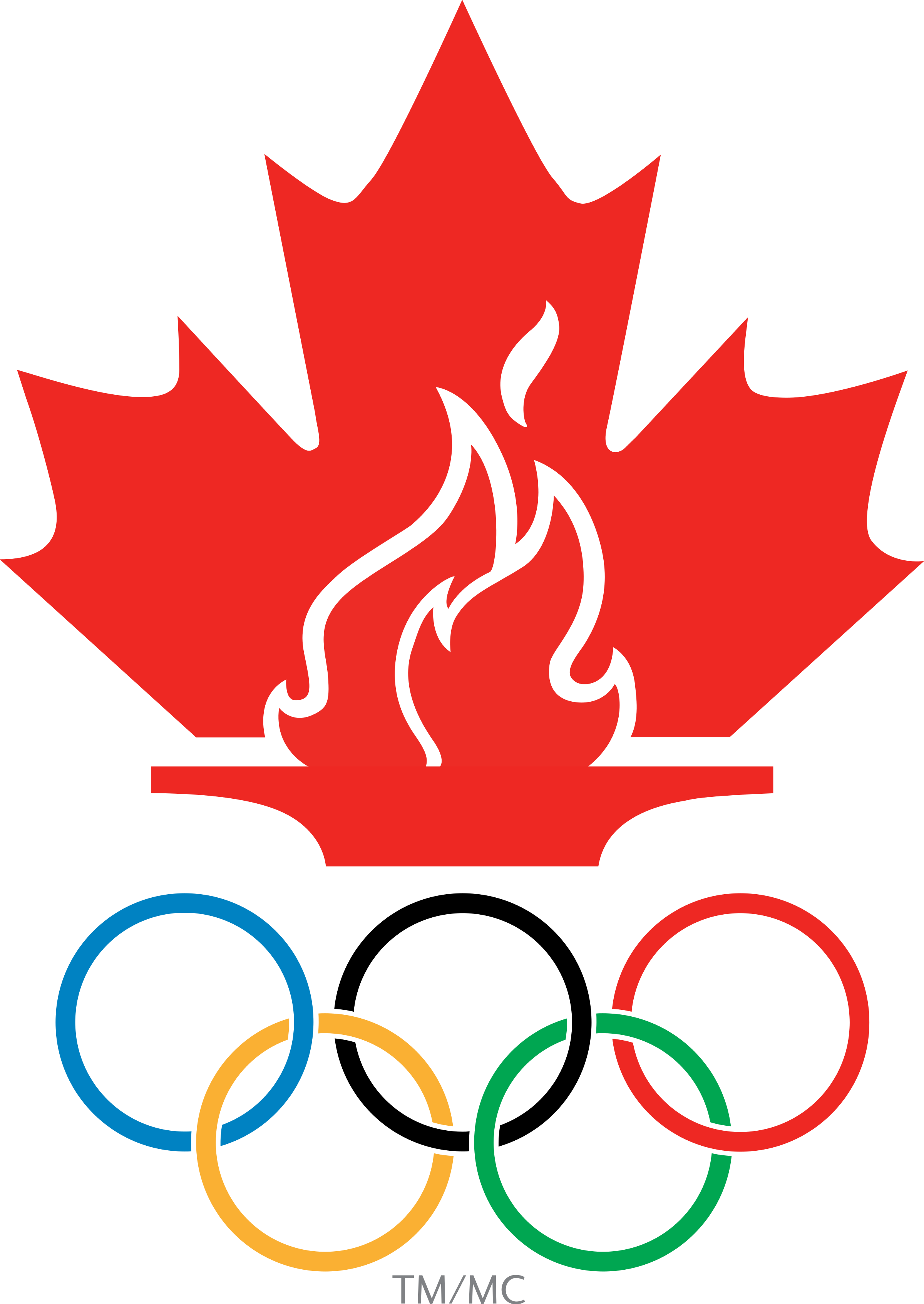 Canadian Olympic Committee Logo Png Transparent - Canadian Olympic Committee (2400x3386), Png Download