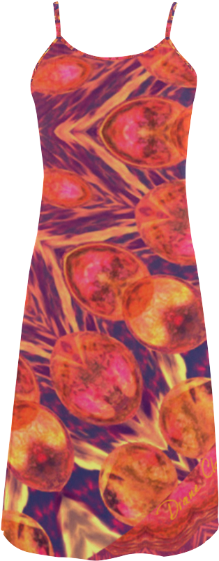 Sunburst, Abstract Peach Cream Orange Star Quilt Alcestis - Day Dress (1000x1000), Png Download