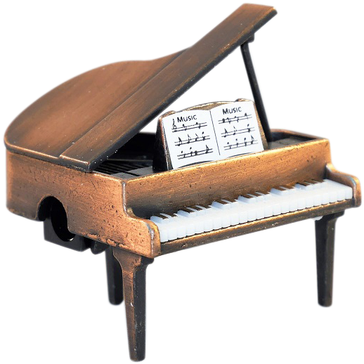 Baby Grand Piano Pencil Sharpener - Footstool (562x750), Png Download