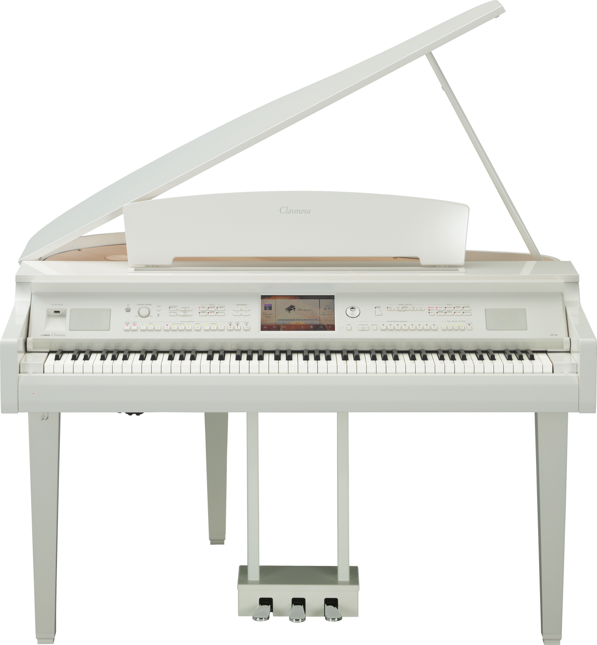 Yamaha Cvp709gpwh White Clavinova Digital Grand Piano - Yamaha Clavinova Cvp 709gp Pwh (1185x1280), Png Download