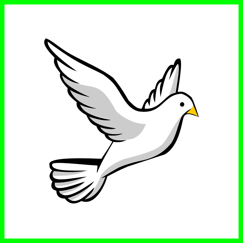 The Best Of Peace - Easy Flying Birds Drawing (830x830), Png Download