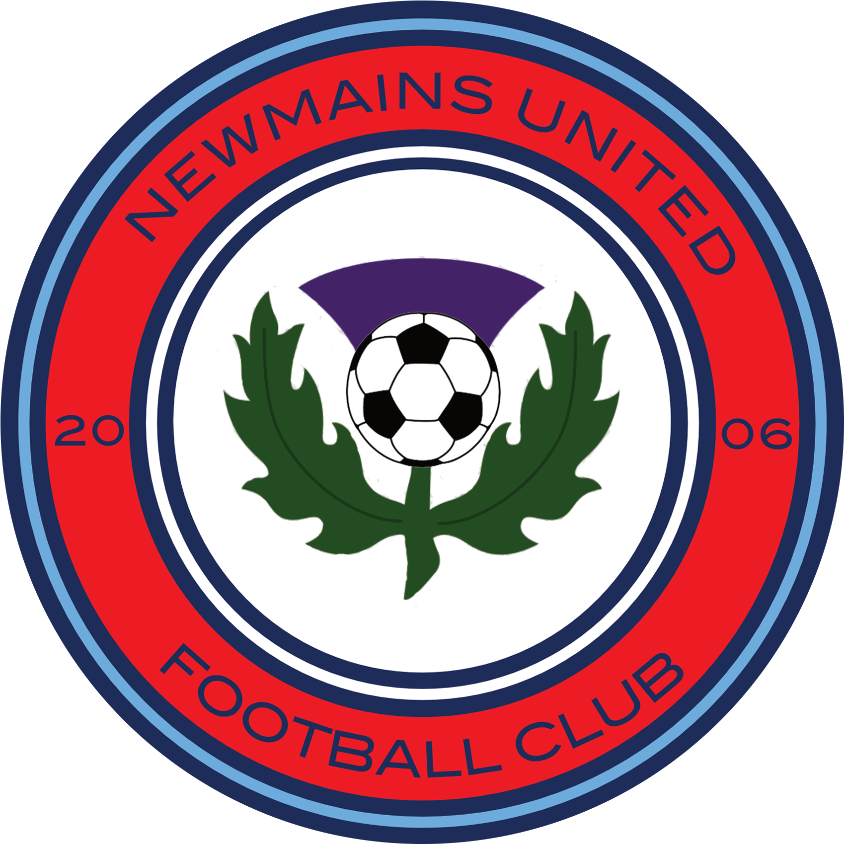 Newmains United Football Club Badge - Newmains United Fc (1772x1772), Png Download