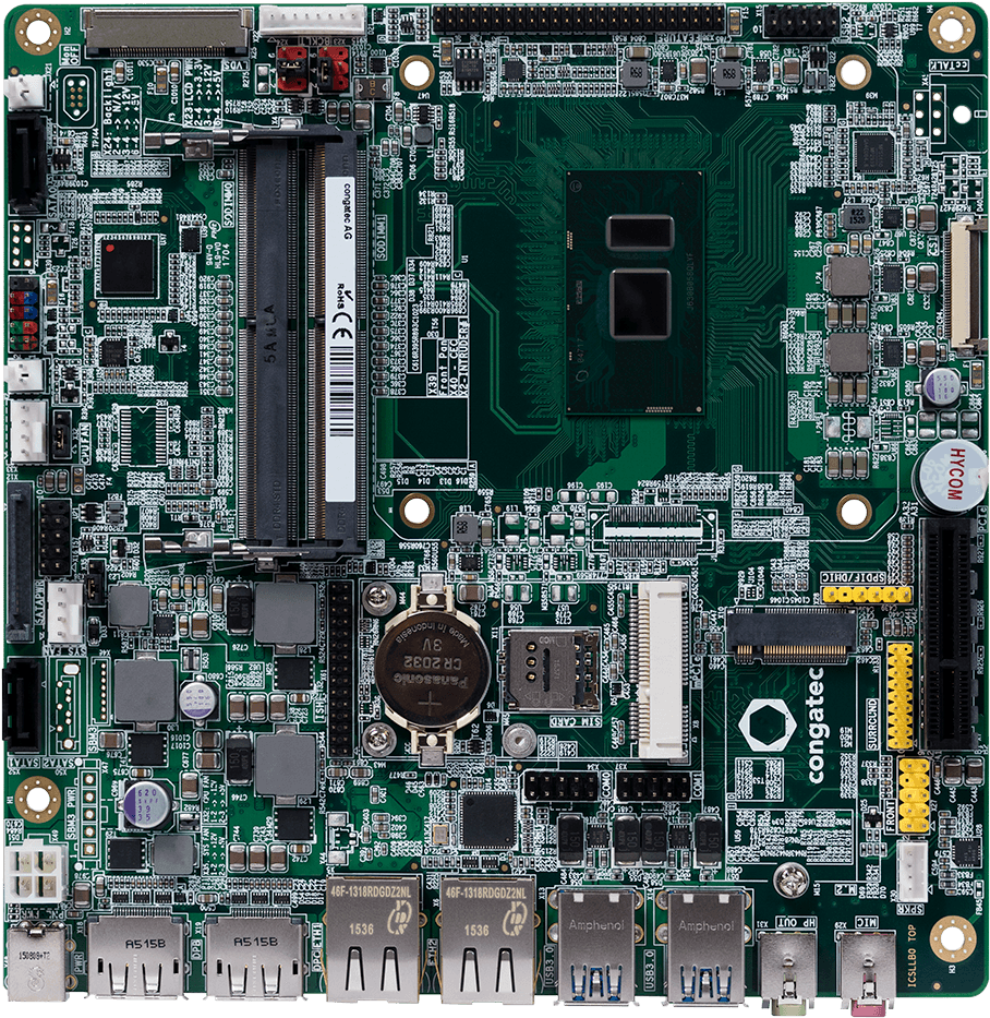 Conga-ic175 - Thin Mini Itx Kaby Lake (1000x996), Png Download