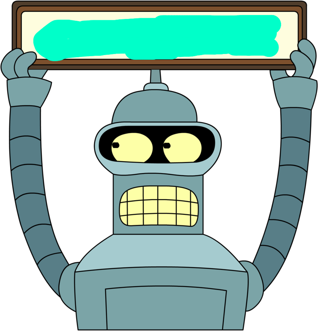 Futurama Sticker - Bender Png (1024x1060), Png Download