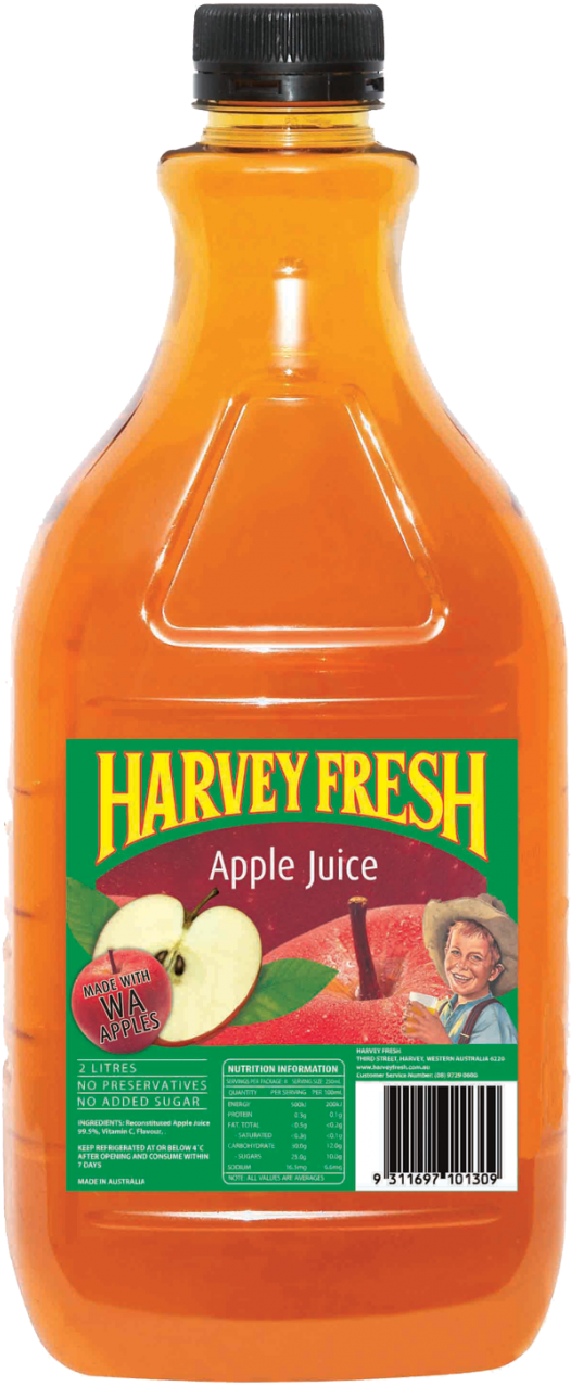 Download Product Image - Harvey Fresh Apple Juice (535x1280), Png Download