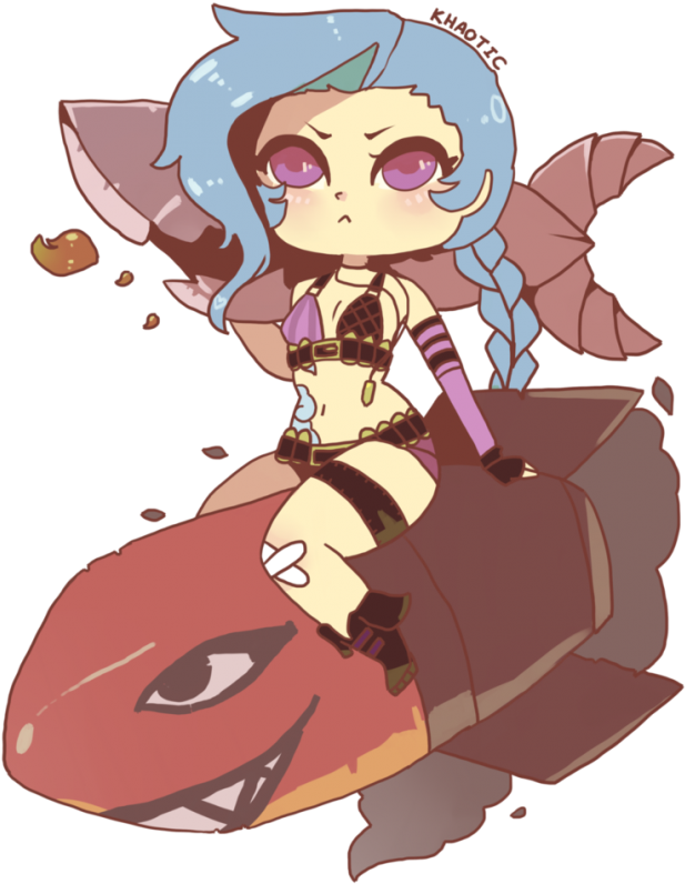 Chibi Jinx - Chibi (630x891), Png Download