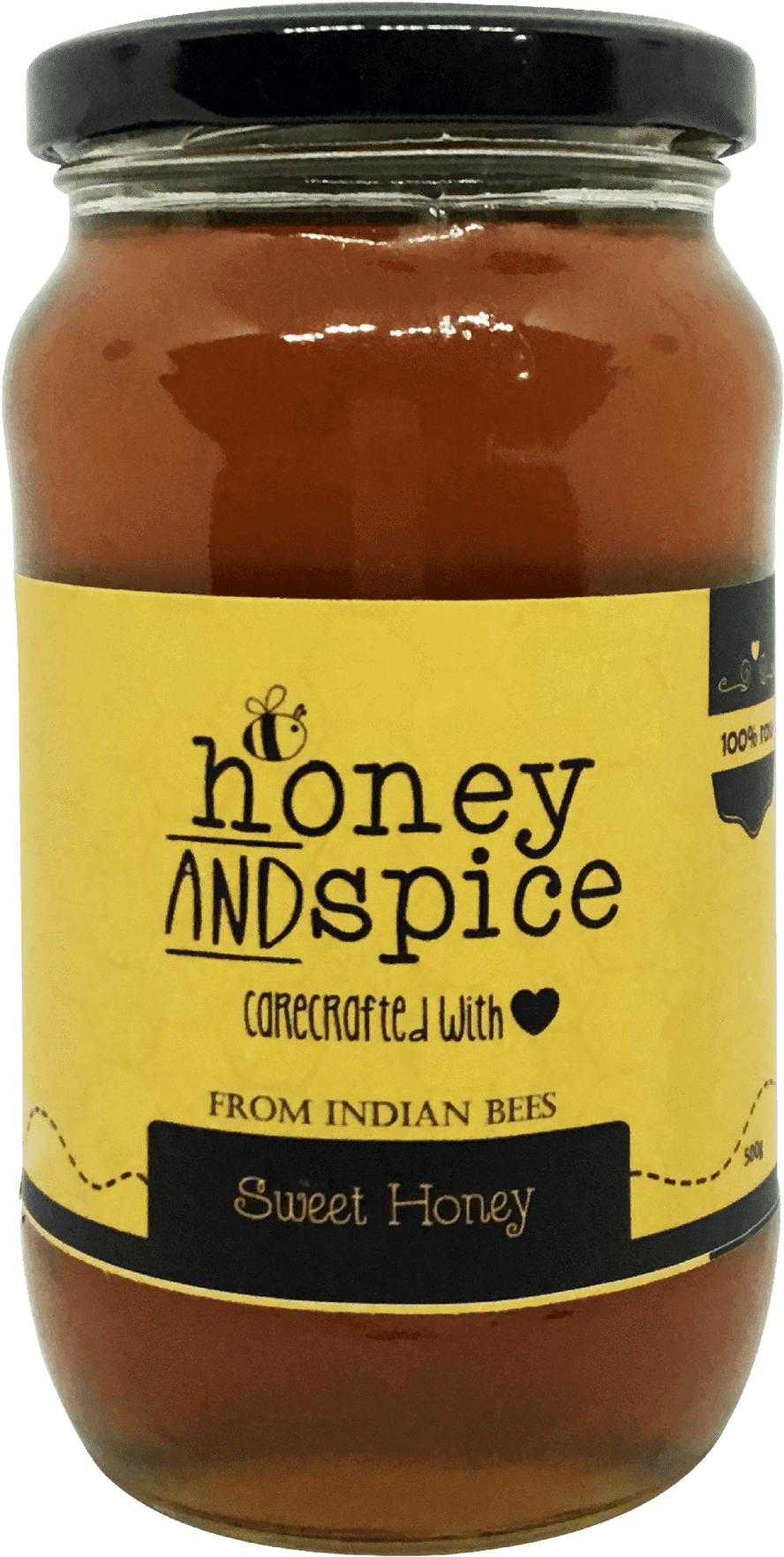 Natural Sweet Honey Bottle Front - Mole Sauce (1536x2048), Png Download