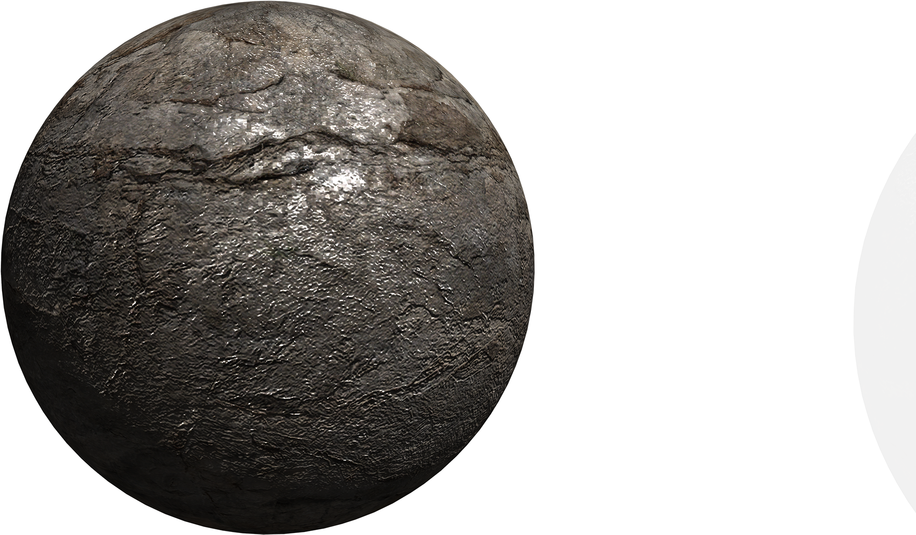 A Default Normal-mapped Texture - Igneous Rock (2627x1126), Png Download