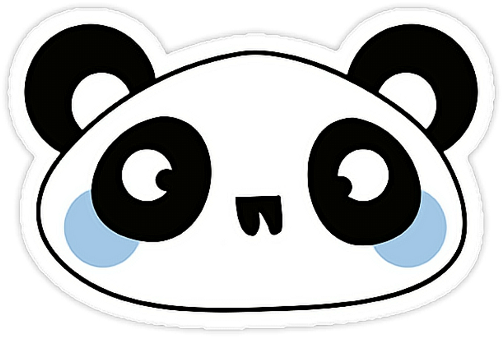 Panda Sticker (1024x982), Png Download