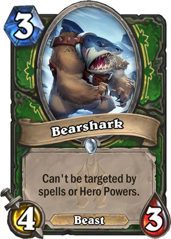 Bearshark Card - Hearthstone Dragon 8 Mana (567x811), Png Download