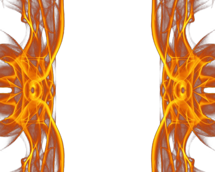 Abstract Fireish Border - Illustration (750x600), Png Download