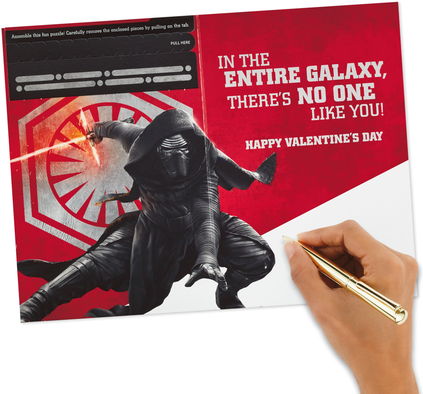 Star Wars™ Kylo Ren™ Valentine's Day Card With Puzzle - Book Cover (1470x1470), Png Download