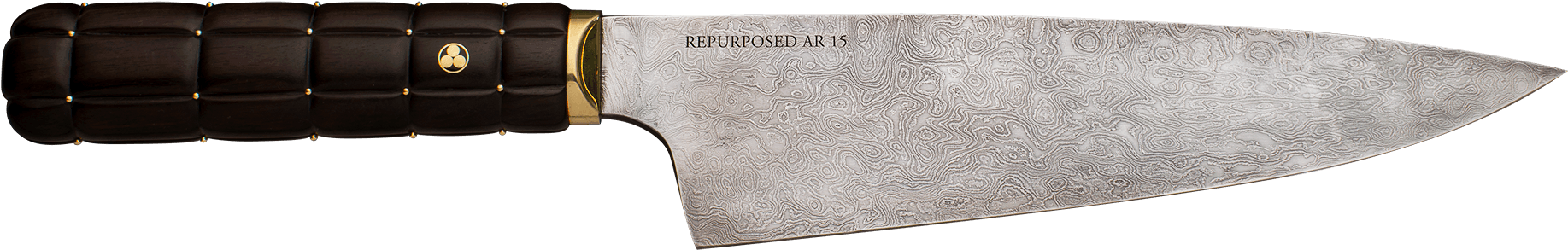 9″ Repurposed Ar-15 Chef's Knife - Rifle (2000x403), Png Download