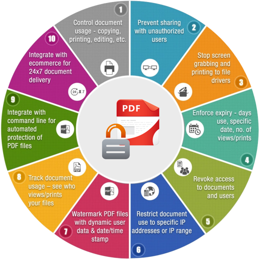Stop Document Leaks With Enterprise Drm - Drm Infographic (541x543), Png Download