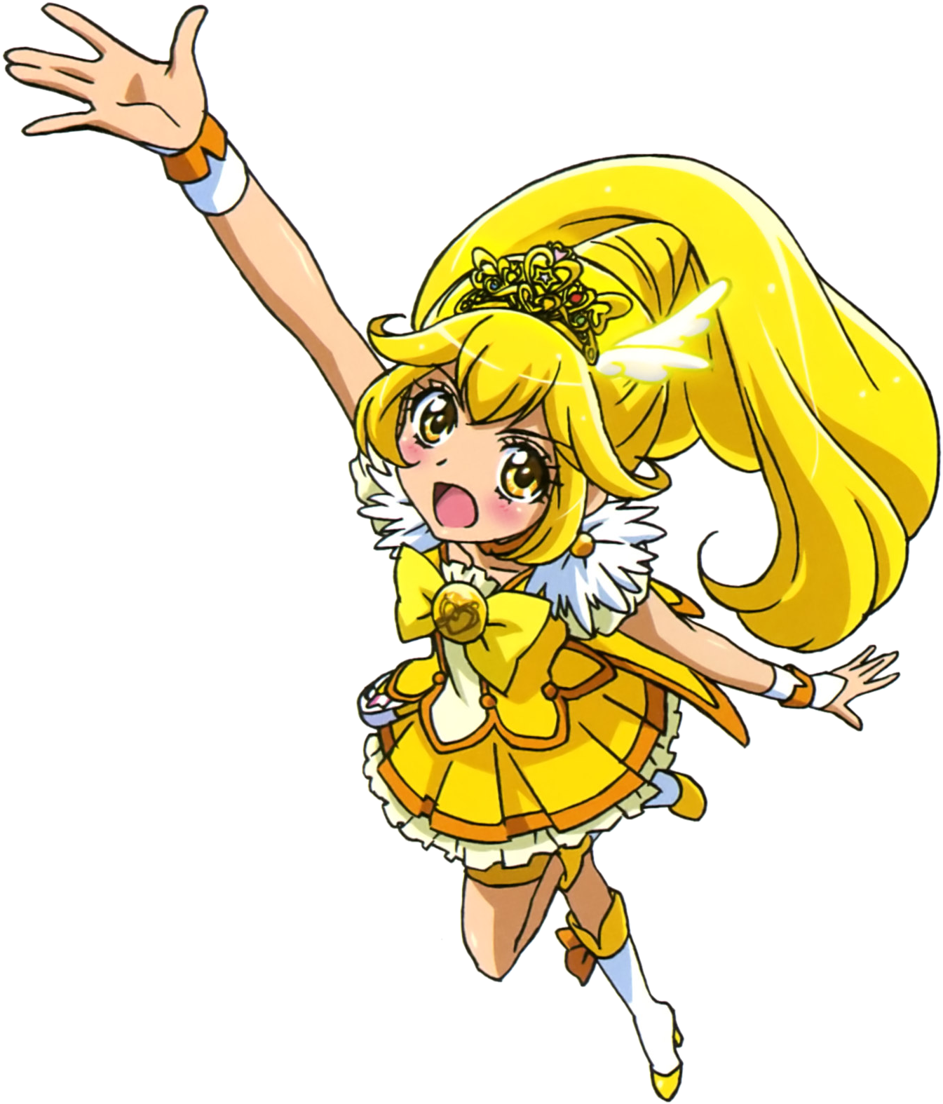 Cure Peace Pose6 - Yayoi Kise (1355x1590), Png Download