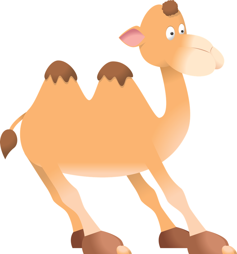 Realistic Clipart Camel - Whatsapp Sticker Free Download (1000x1071), Png Download