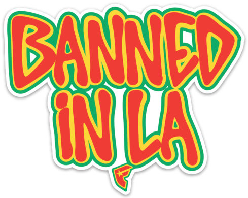 Banned In L (488x488), Png Download