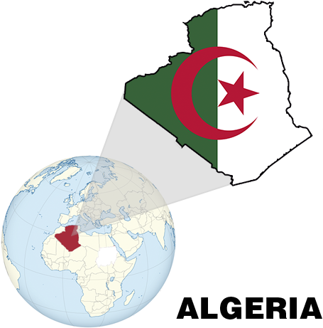 Algeria - Algeria Flag (472x472), Png Download