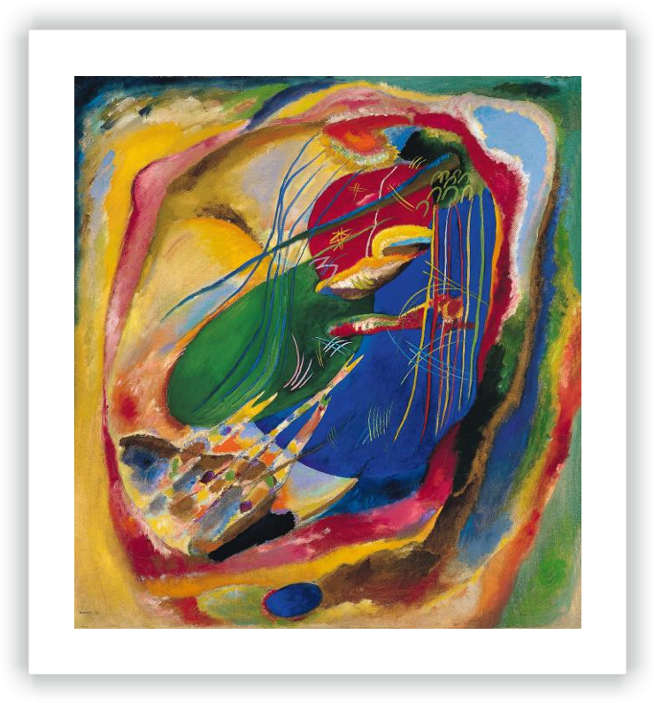 Pintura Con Tres Manchas, N - Painting With Three Spots (748x800), Png Download