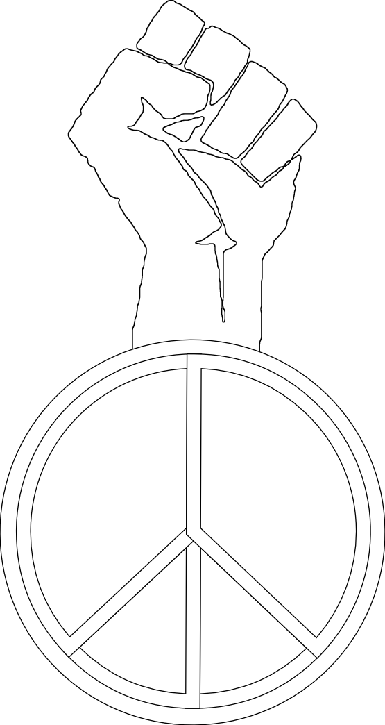 Clipartist - Symbol For Black People (555x1044), Png Download