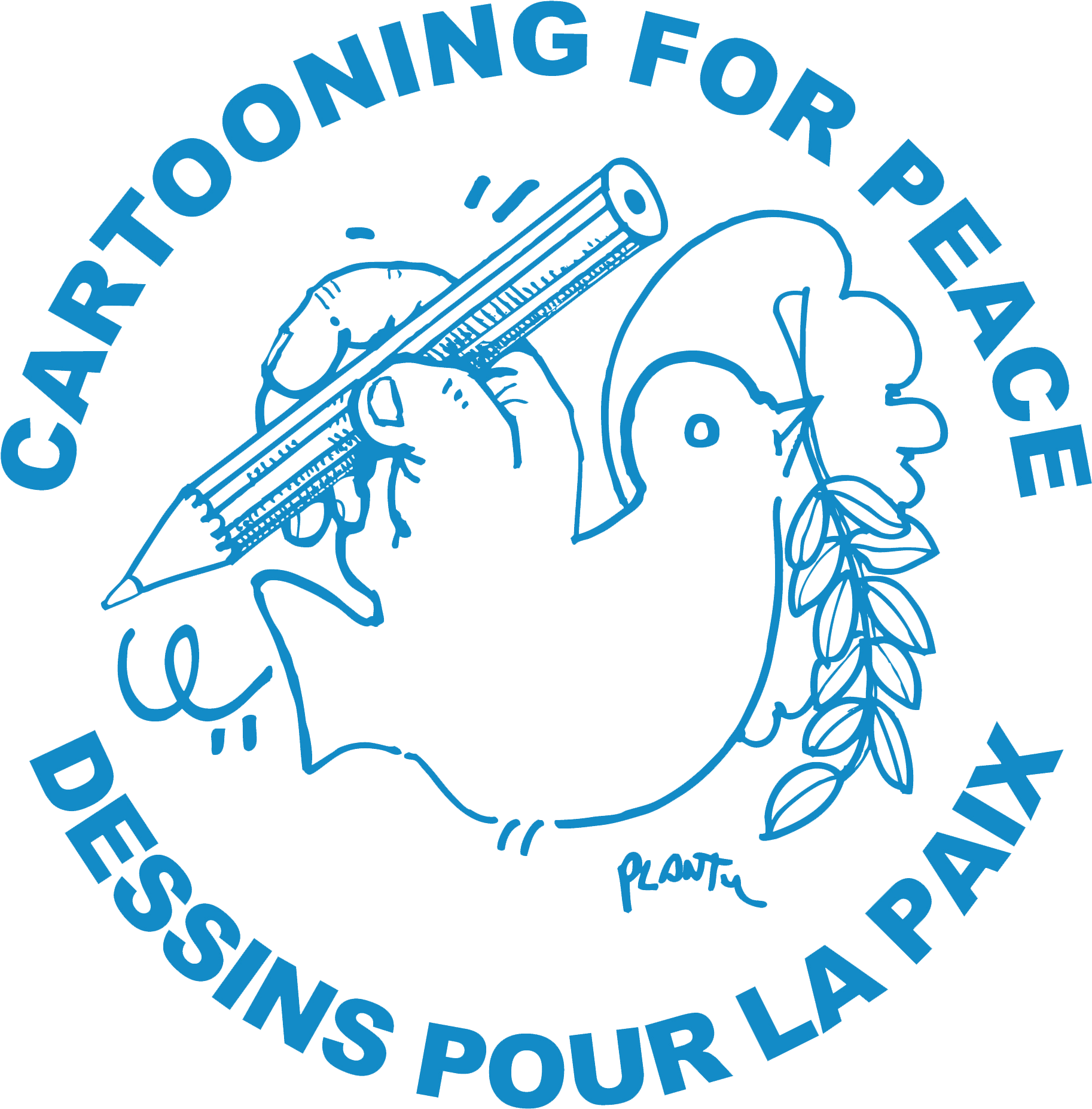 Two Years After Charlie A Tribute To Persecuted Cartoonists - Cartooning For Peace (2200x2200), Png Download