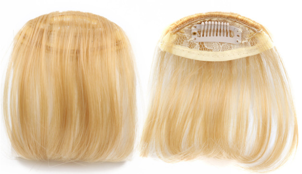 Brown Blonde Streaks - Blonde Bang Png (616x616), Png Download