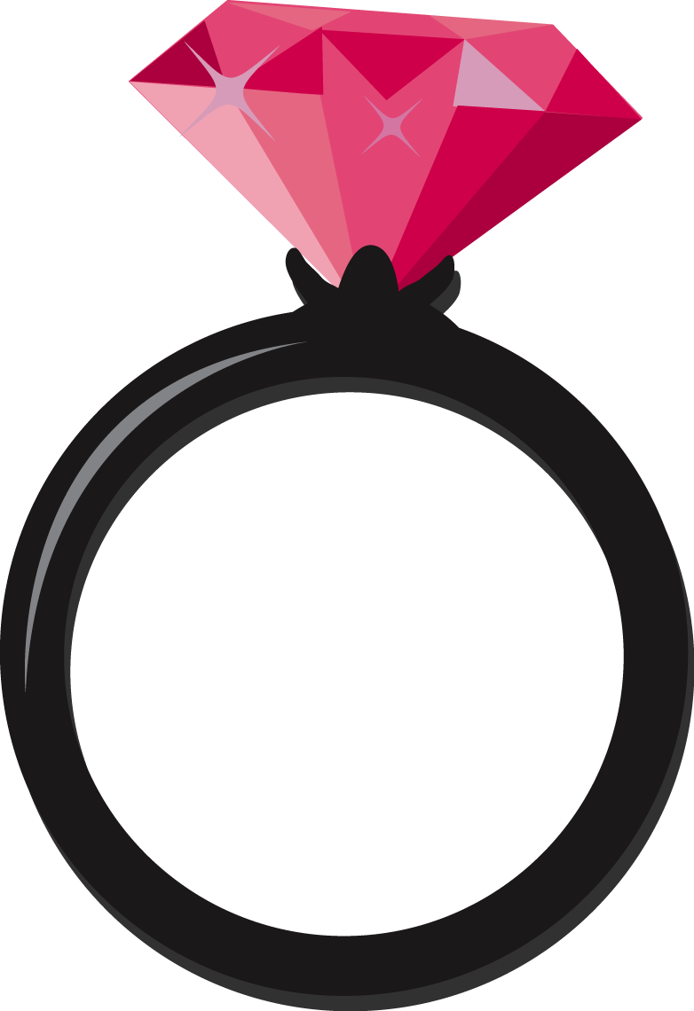 Arcoiris Rainbow Tumblr - Pink Diamond Ring Clipart (782x1140), Png Download