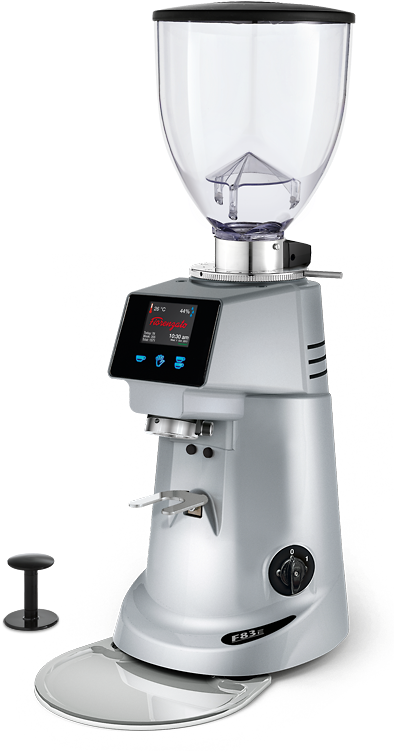 F83 E - Fiorenzato F64 Evo Espresso Grinder - Silver (570x860), Png Download