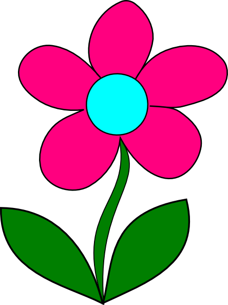 Blue Flower (444x594), Png Download