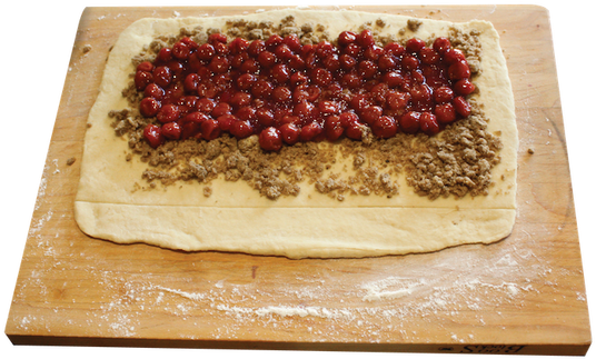 Cherry-rollup - Candied Fruit (738x502), Png Download
