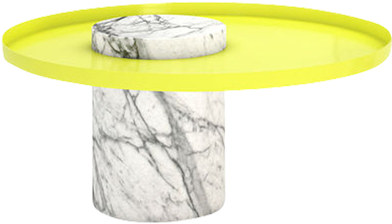La Chance Salute Coffee Table - Ø 72 X H 34 Cm - Marble (600x600), Png Download